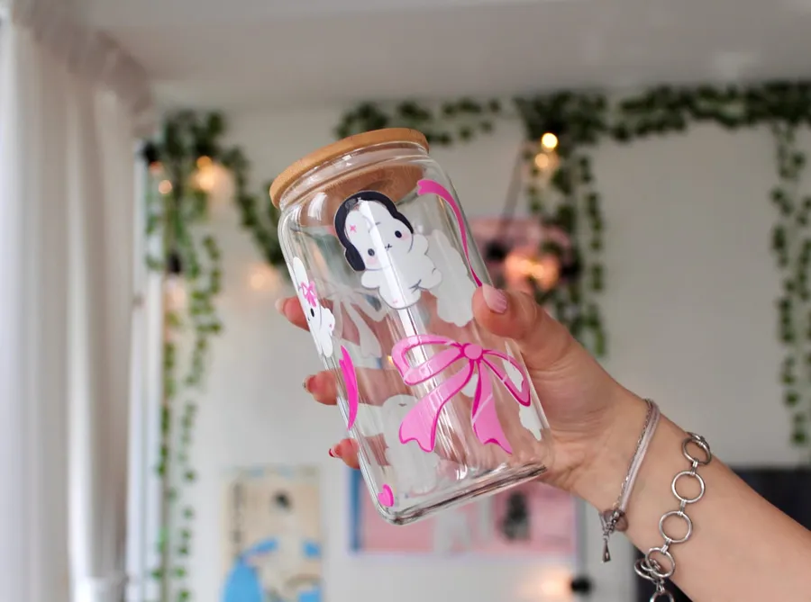 Coquette Miffy Glass Cup