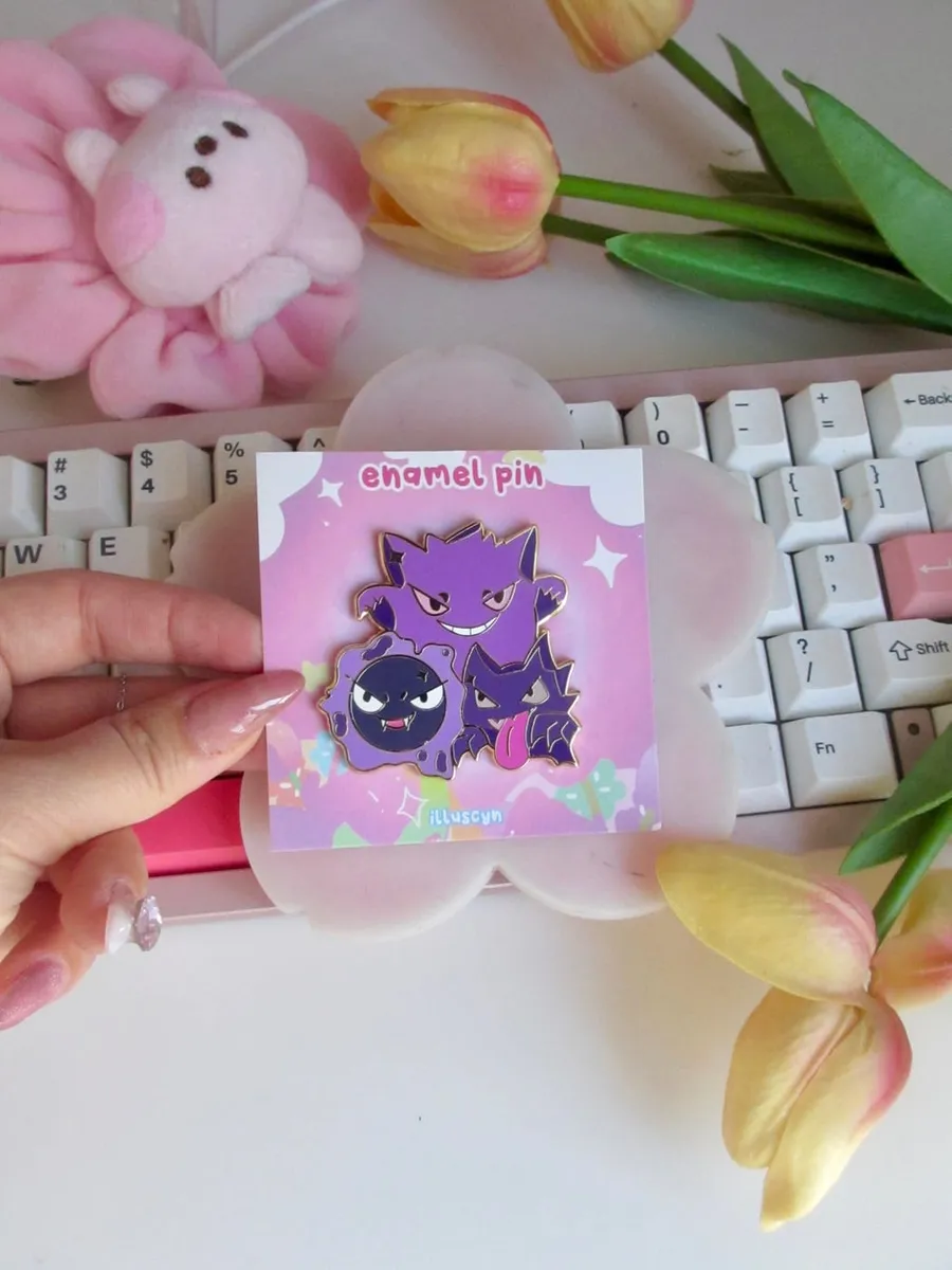 Ghost Type Pokemon Pin