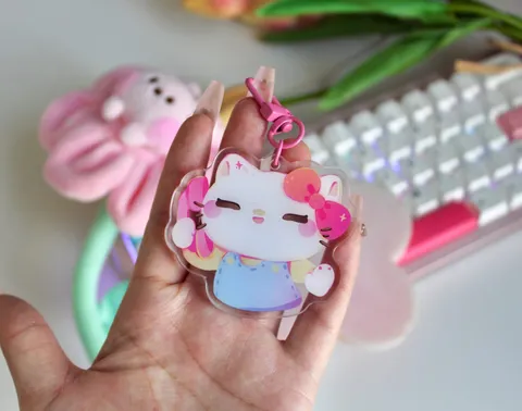 Hello Kitty Calling Keychain