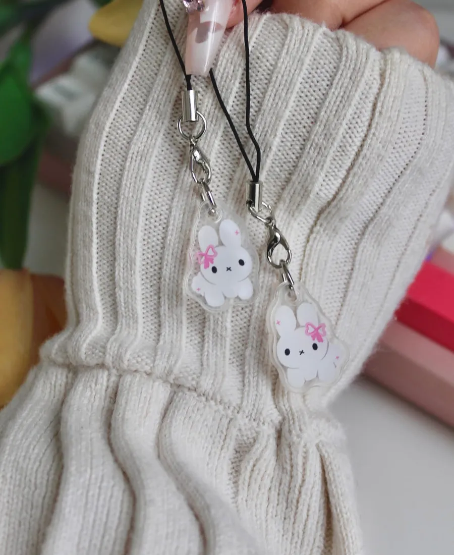 Miffy Bow Phone Charm