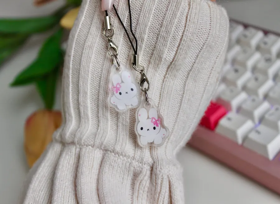 Miffy Bow Phone Charm