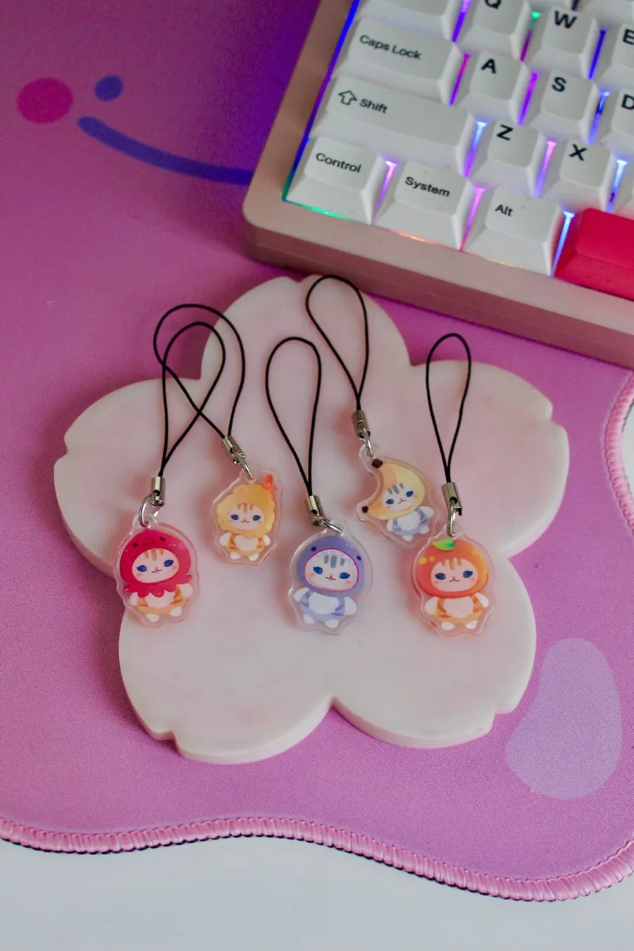 Mofusand Phone Charms