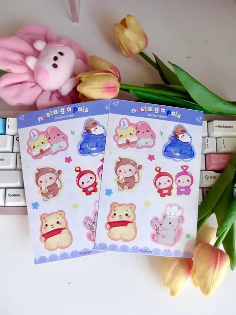 Nostalgia Pals Waterproof Sticker Sheet