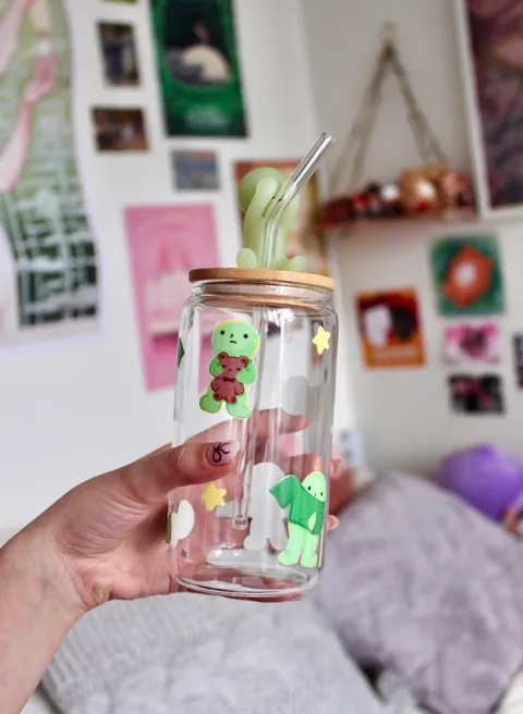 Smiski Glass Cup