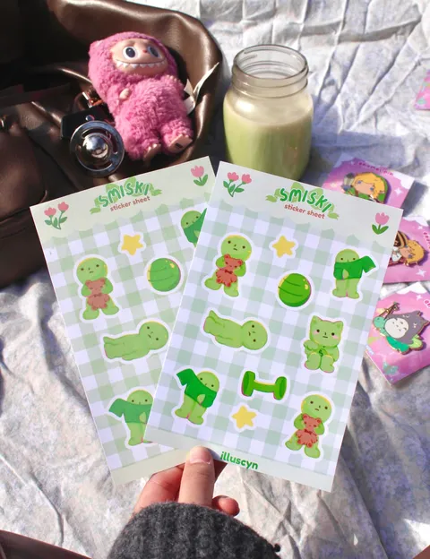 Smiski Sticker Sheet