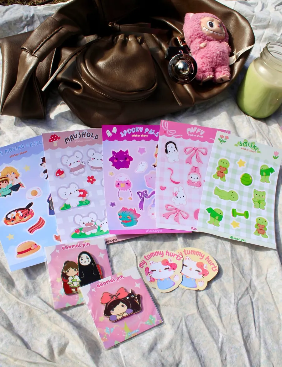 Smiski Sticker Sheet