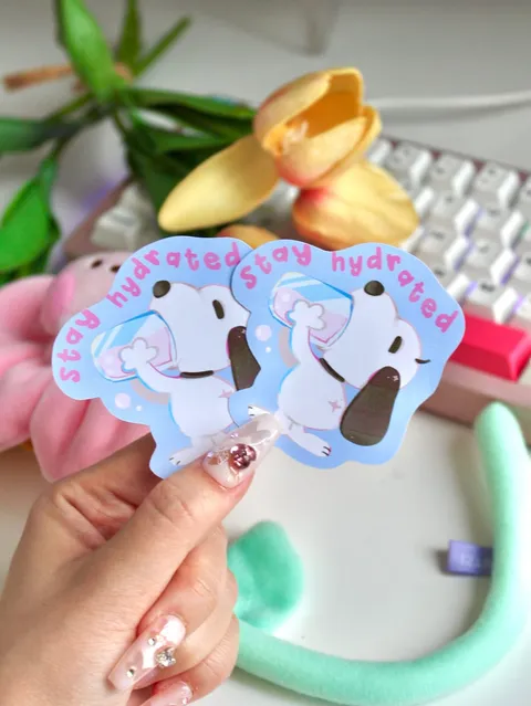 Stay Hydrated Snoopy Sticker